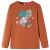 Koszulka dziecięca z długimi rękawami, koniakowa, 104