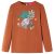 Koszulka dziecięca z długimi rękawami, koniakowa, 128
