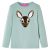Koszulka dziecięca z długimi rękawami, miętowa, 104
