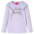 Koszulka dziecięca z długimi rękawami, liliowa, 128