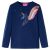Koszulka dziecięca z długimi rękawami, granatowa, 92