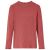 Koszulka dziecięca z długimi rękawami, półgolf, palona czerwień, 104