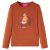 Koszulka dziecięca z długimi rękawami, koniakowa, 104