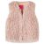 Kamizelka dziecięca ze sztucznego futerka, jasnoróżowa, 92
