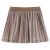 Spódniczka dziecięca, plisowana, z brokatem, brązowo-różowa, 116
