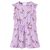 Sukienka dziecięca z falbanami, ściągana, liliowa, 92
