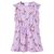 Sukienka dziecięca z falbanami, ściągana, liliowa, 116