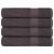 Ręczniki, 4 szt., FROGN, antracyt, 100x200 cm, bawełna 100%