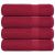 Ręczniki kąpielowe, 4 szt, FROGN, bordowe, 100x150 cm, bawełna 100%