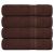 Ręczniki kąpielowe, 4 szt., FROGN, brązowe, 70x140 cm, bawełna 100%