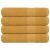 Ręczniki 4 szt. FROGN Złoty 100x200 cm 100% bawełna