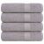 Ręczniki do rąk 4 szt. FROGN Szare 50x100 cm 100% bawełna