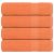 Ręczniki kąpielowe, 4 szt., FROGN, pomarańczowe, 100x150 cm, bawełna