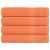 Ręczniki, 4 szt., FROGN, pomarańczowe, 100x200 cm, bawełna 100%