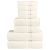 8-częściowy zestaw ręczników premium SOLUND, kremowy, 600 g/cm²