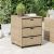 Szafka ogrodowa, beżowa, 55x59x69 cm, polirattan