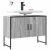 Szafka pod umywalkę, szary dąb sonoma, 80x33x60 cm