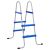 Drabinka do basenu naziemnego, 84 cm, stal i plastik