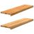 Parapety 2 szt., jasnobrązowy, 90x25x2 cm, lite drewno dębowe