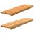 Parapety 2 szt., jasnobrązowy, 90x30x2 cm, lite drewno dębowe