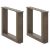 Nogi do stolika kawowego w kształcie litery U 2 szt. Naturalna stal 40x(30-31) cm Stal