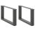 Nogi do stolika kawowego w kształcie litery U 2 szt. Antracyt 70x(30-31) cm Stal