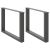 Nogi do stolika kawowego w kształcie litery U 2 szt. Antracyt 60x(42-43) cm Stal