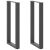 Nogi do stołu konsolowego w kształcie litery U 2 szt. Antracyt 28x(72-73) cm Stal