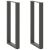 Nogi do stołu konsolowego w kształcie litery U 2 szt. Antracyt 38x(72-73) cm Stal