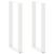 Nogi do stołu barowego w kształcie litery U 2 szt. Białe 40x(100-101) cm Stal