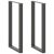 Nogi do stołu barowego w kształcie litery U 2 szt. Antracyt 60x(110-111) cm Stal