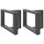 Nogi do stolika kawowego w kształcie litery T 2 szt. Antracyt 40x25x(30-31) cm Stal