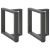 Nogi do stolika kawowego w kształcie litery T 2 szt. Antracyt 50x25x(42-43) cm Stal