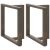 Nogi do stołu jadalnego w kształcie litery T 2 szt. Czarne 80x35x(72-73) cm Stal