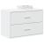 Szafka z 2 szufladami, biała, 60x31x40 cm