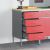 Stół warsztatowy z szufladą Czerwony i Szary 50 x 55 x 85 cm