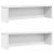 Półki kuchenne składane, 2 szt., białe, 60x15x16 cm