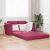 Sofa Bed 60cm Czerwone wino Aksamit
