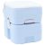 Toaleta kempingowa Jasnoniebieski i biały 41,5 x 36,5 x 42 cm
