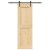 Drzwi przesuwne z osprzętem, 70x210 cm, lite drewno sosnowe