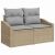 Sofa Ogrodowa z poduszką 123 x 62 x 69 cm polirattan
