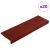 Maty na schody samoprzylepne 20 szt. 65x21x4 cm Bordowe, prostokątne, czerwone