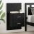 Ścienny stolik nocny 2 pcs Czarny Dąb 48,5 x 32,5 x 80 cm