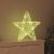 3D Gwiazda z 50 diodami LED Ciepła biel 55 x 53.5 x 10 cm Akryl