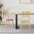Krzesła jadalne 2 pcs Naturalny 43 x 54 x 89 cm Drewno Gumowe
