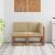 Modułowa sofa na zewnątrz 2 Sztuka Naturalny i Beżowy