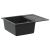 Zlew Czarny 620 x 500 mm 80% Kwarc i 20% Żywica