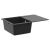Zlew Czarny 670 x 460 mm Granit