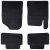 Mata samochodowa 4 pcs Czarny Odpowiedni dla Hyundai i30 2017