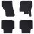 Mata samochodowa 4 pcs Czarny Guma